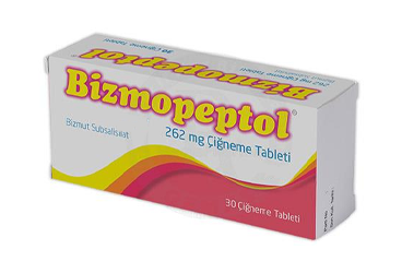 BIZMOPEPTOL 262 MG 30 CIGNEME TABLETI